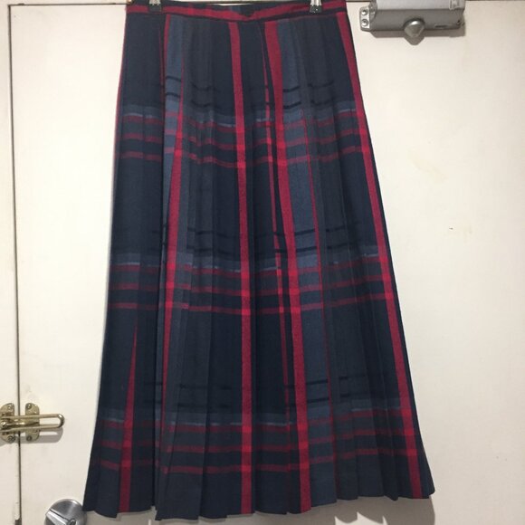 VINTAGE WEATHERVANE PLAID PLEATED SKIRTS SIZE 12 - Picture 1 of 6